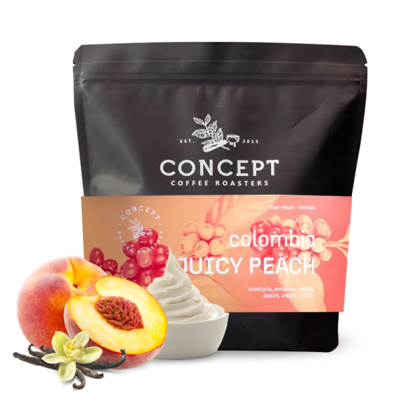 Výběrová káva Concept Coffee Roasters Kolumbie JUICY PEACH