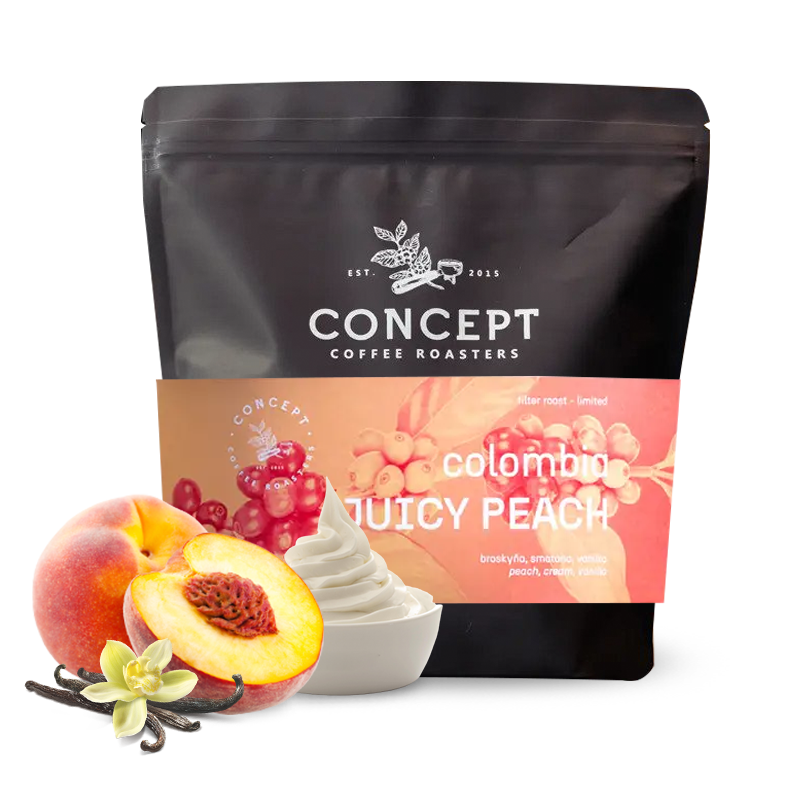 Výběrová káva Concept Coffee Roasters Kolumbie JUICY PEACH