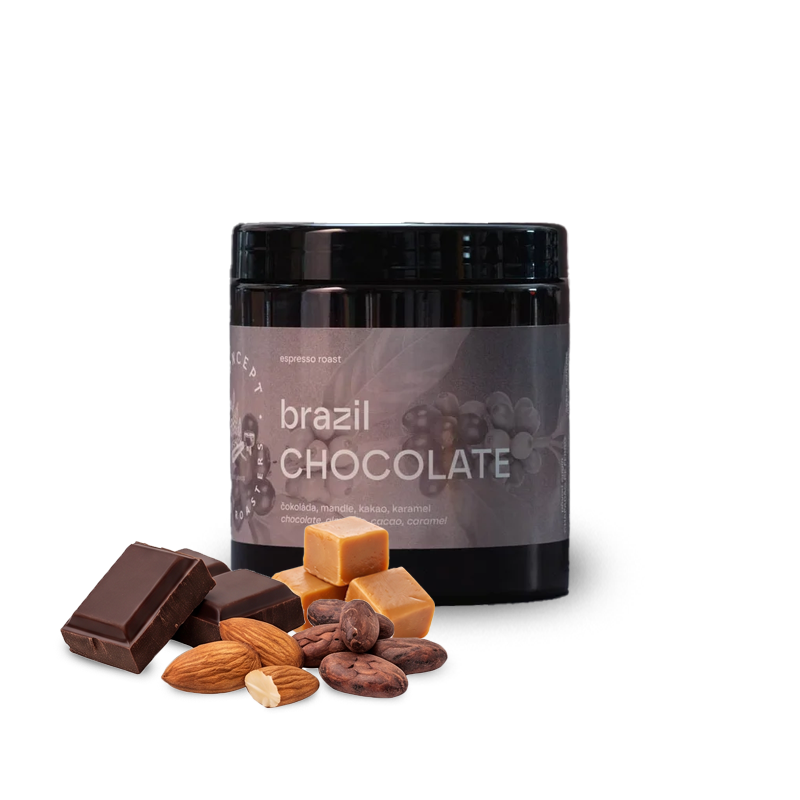 Výběrová káva Concept Coffee Roasters Brazílie CHOCOLATE - espresso