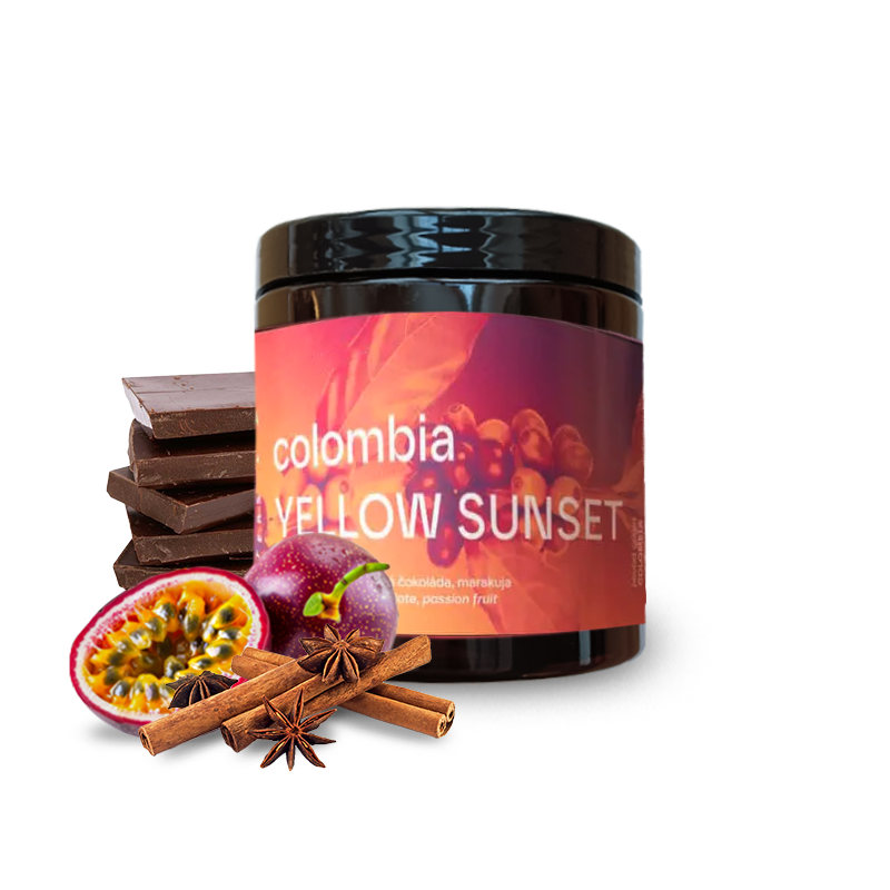 Výběrová káva Concept Coffee Roasters Kolumbie YELLOW SUNSET - bezkofeinová