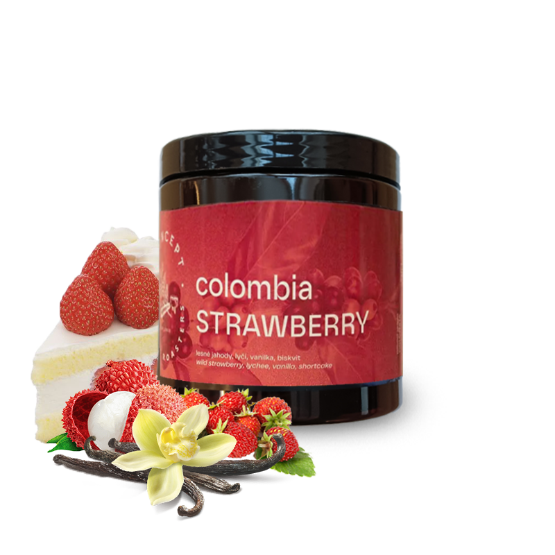 Výběrová káva Concept Coffee Roasters Kolumbie STRAWBERRY