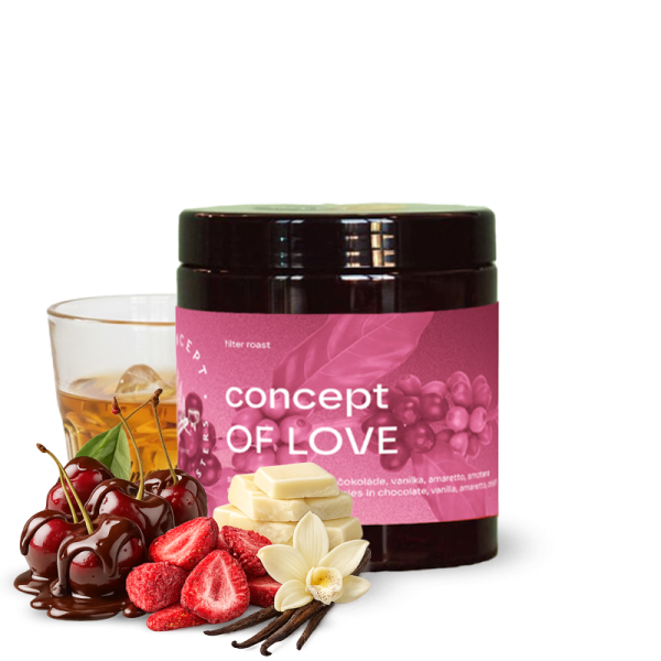 Výběrová káva Concept Coffee Roasters Kolumbie CONCEPT OF LOVE - Valentýnská limitka