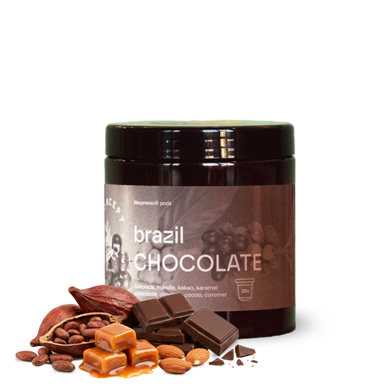 Výběrová káva Concept Coffee Roasters Brazílie CHOCOLATE- nespresso kapsle 20ks/bal.