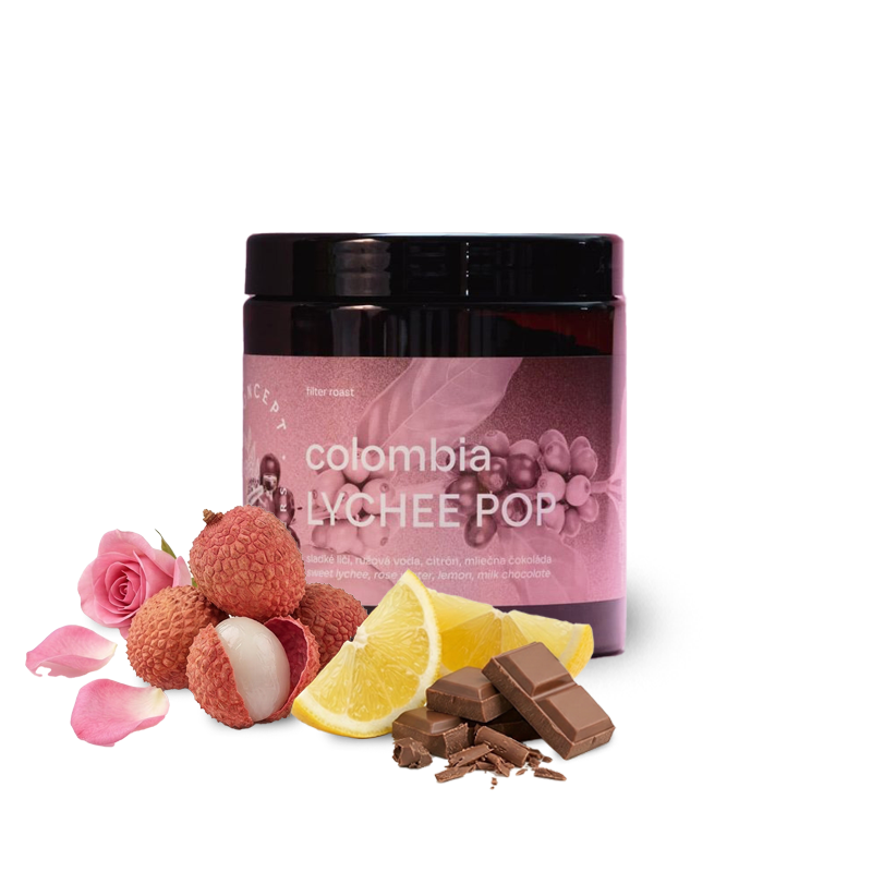 Výběrová káva Concept Coffee Roasters Kolumbie LYCHEE POP