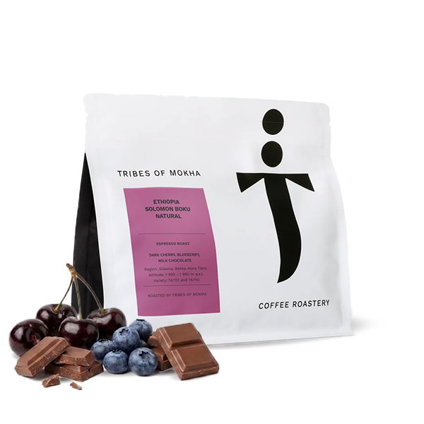 Výběrová káva Tribes of Mokha Roastery Etiopie SOLOMON BOKU - espresso