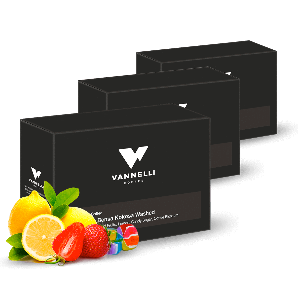 Výběrová káva Vannelli Coffee 3PACK VANNELLI - Etiopie, Panama, Burundi