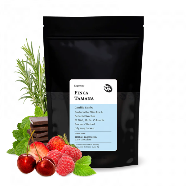 Výběrová káva Tim Wendelboe Kolumbie FINCA TAMANA - castillo - espresso 05/25