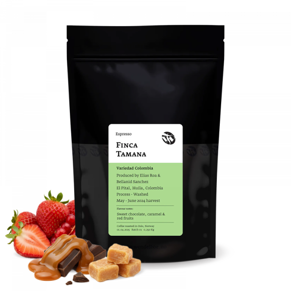 Výběrová káva Tim Wendelboe Kolumbie FINCA TAMANA - espresso