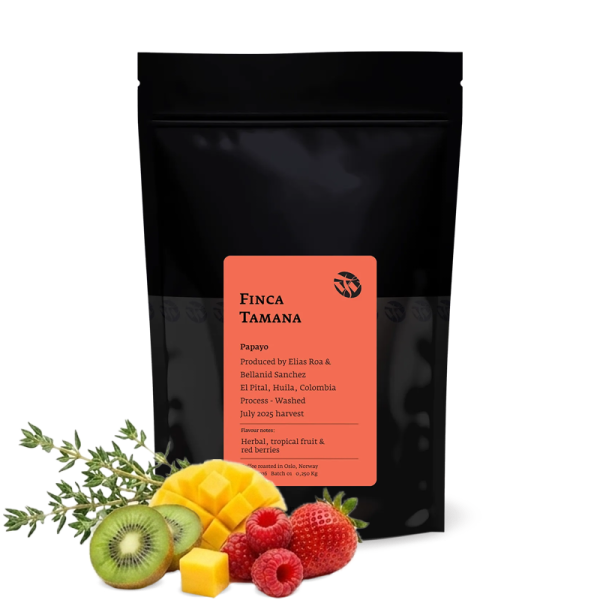 Výběrová káva Tim Wendelboe Kolumbie FINCA TAMANA - papayo