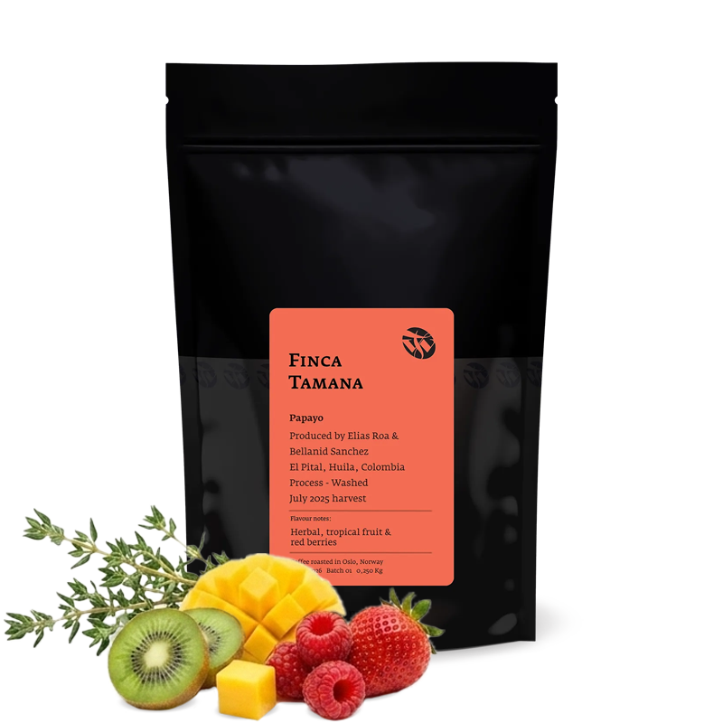 Výběrová káva Tim Wendelboe Kolumbie FINCA TAMANA - papayo
