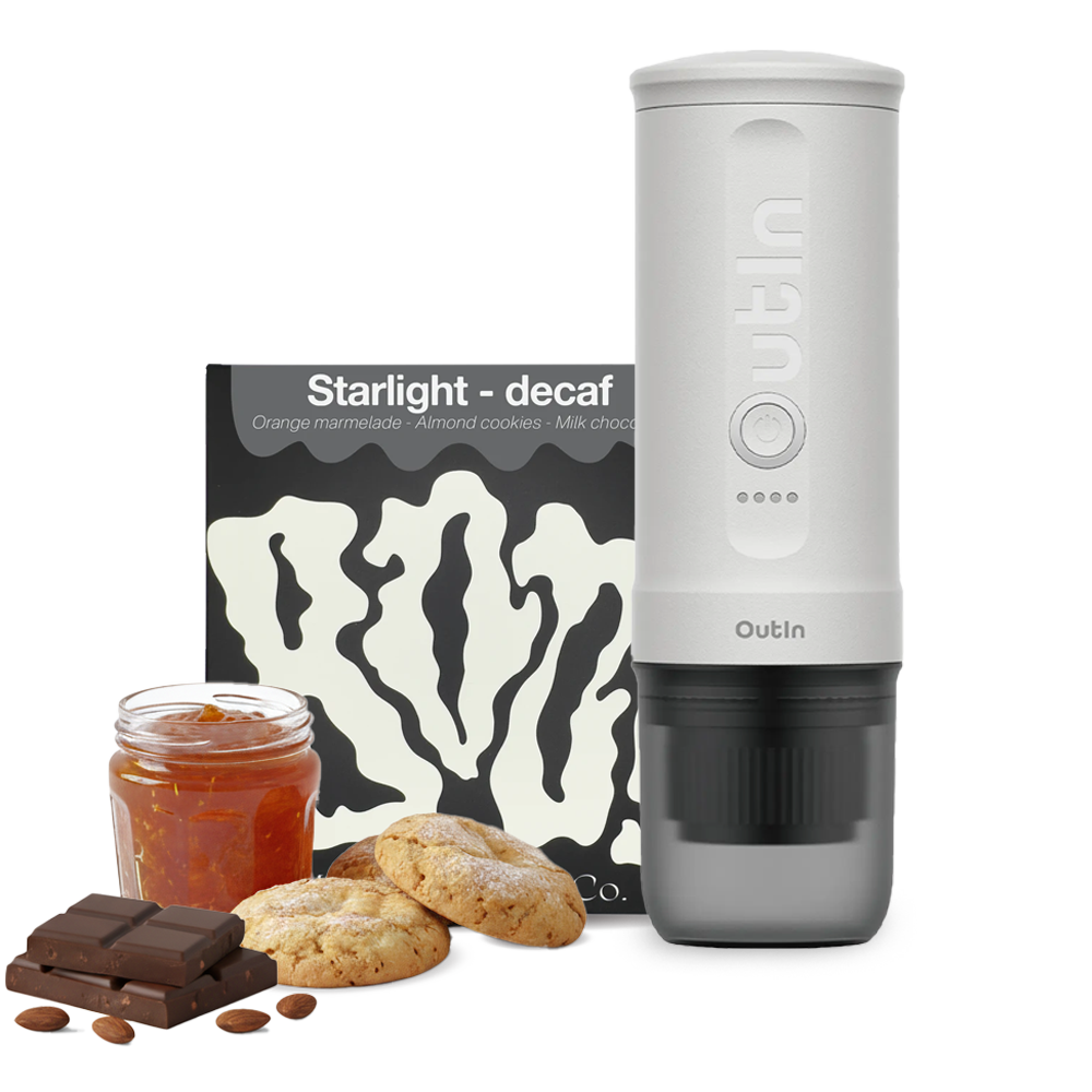 Boo! STARLIGHT DECAF x Outin Set - Pearl White 