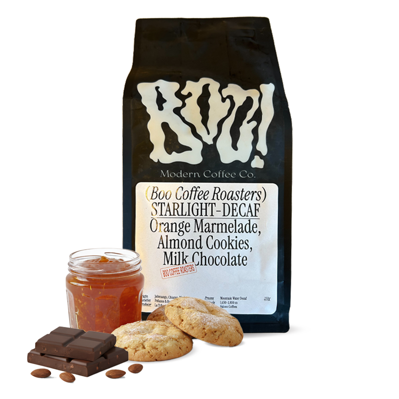 Výběrová káva Boo! STARLIGHT DECAF - bezkofeinová - 1000g