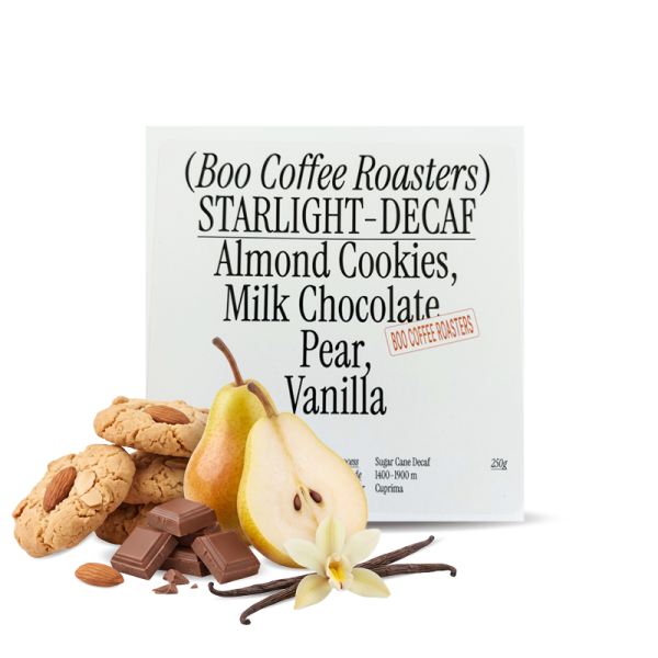 Výběrová káva Boo! Kolumbie STARLIGHT DECAF - bezkofeinová 