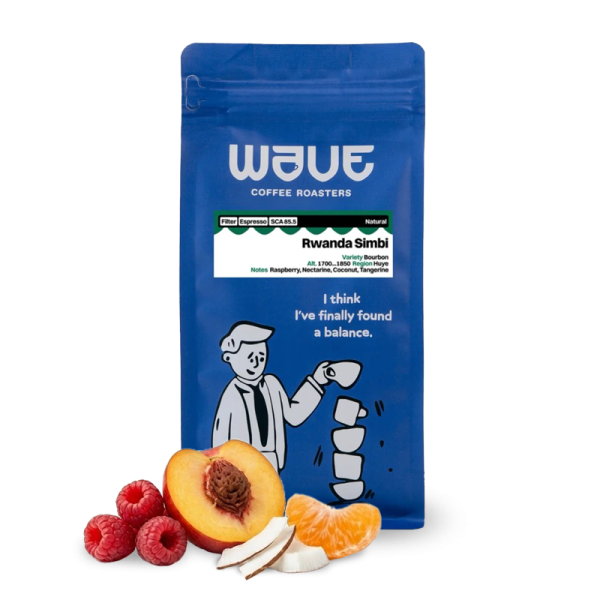 Výběrová káva Wave Coffee Roasters Rwanda SIMBI - espresso