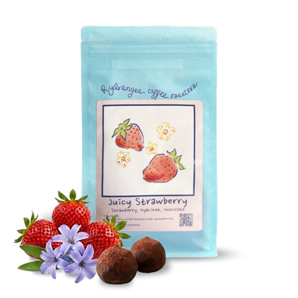 Výběrová káva Hydrangea Coffee Roasters Kolumbie JUICY STRAWBERRY - 114g