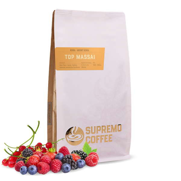 Výběrová káva Supremo Keňa TOP MASSAI