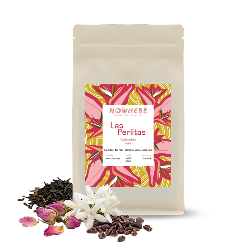Výběrová káva Nowhere Future Coffee Roasters Kolumbie LAS PERLITAS
