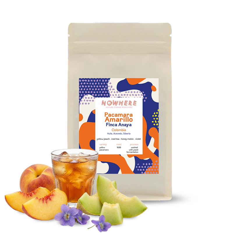 Výběrová káva Nowhere Future Coffee Roasters Kolumbie FINCA ANAYA - Pacamara Amarillo - 200g