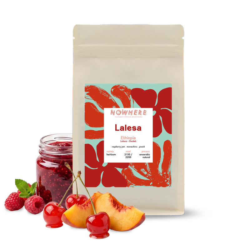 Výběrová káva Nowhere Future Coffee Roasters Etiopie LALESA - 200g