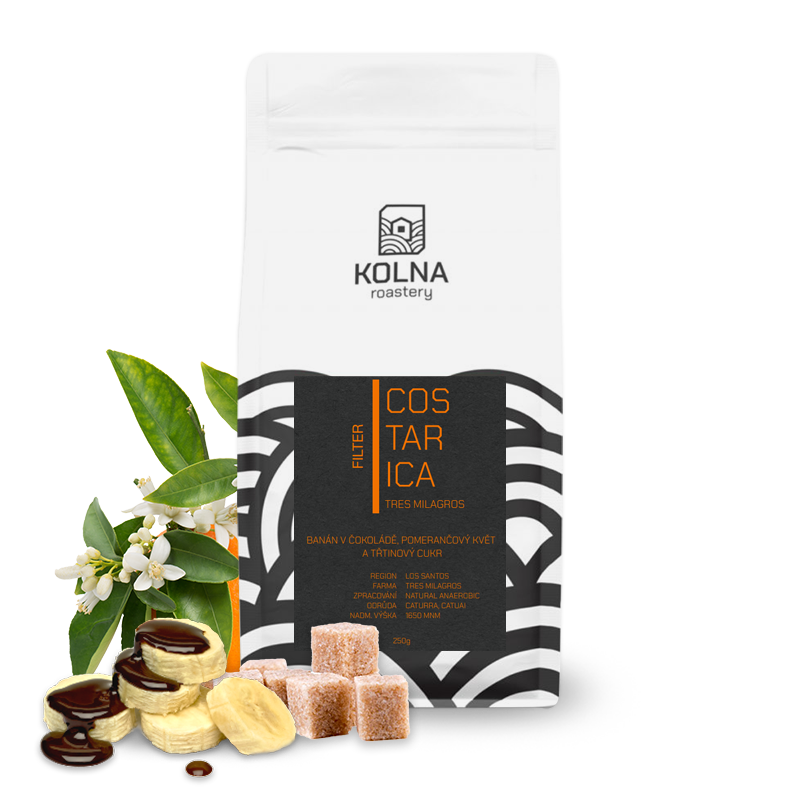 Výběrová káva Kolna Roastery Kostarika TRES MILAGROS - anaerobní