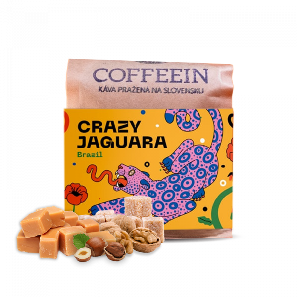 Výběrová káva Coffeein Brazílie CRAZY JAGUARA