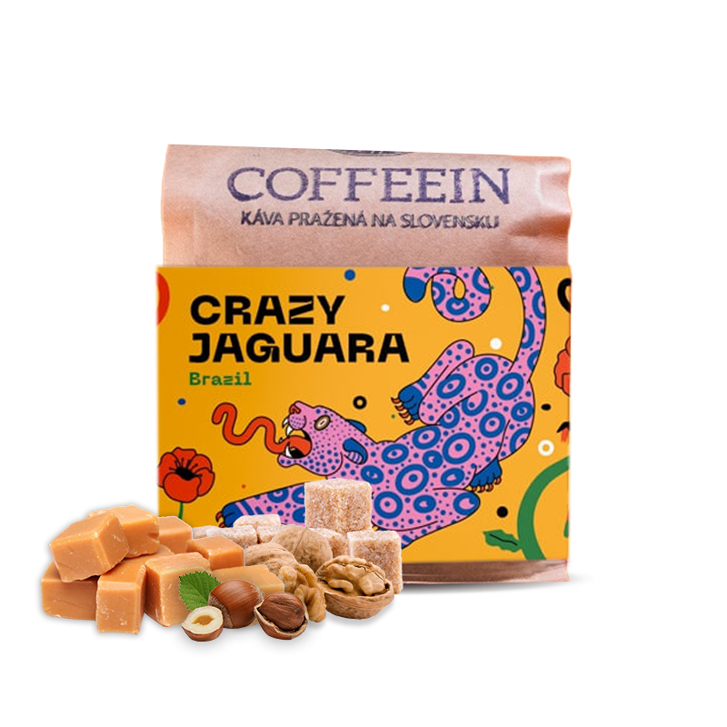 Výběrová káva Coffeein Brazílie CRAZY JAGUARA