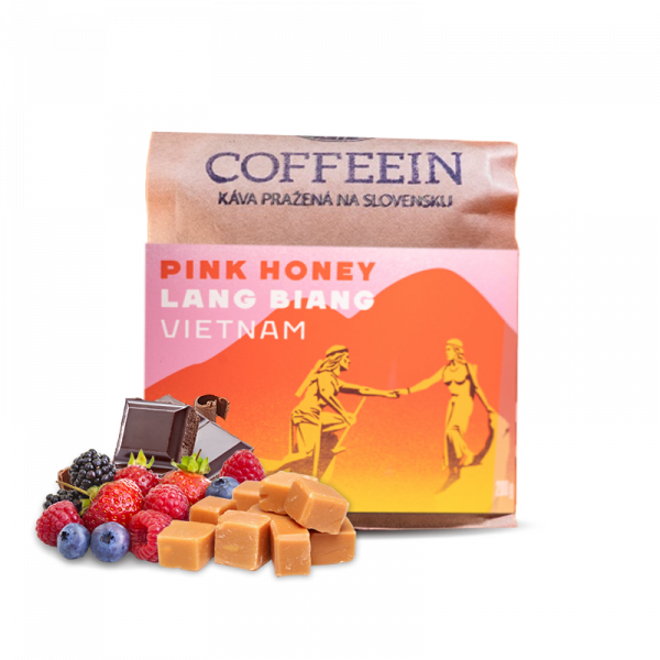 Výběrová káva Coffeein Vietnam LANG BIANG - pink honey