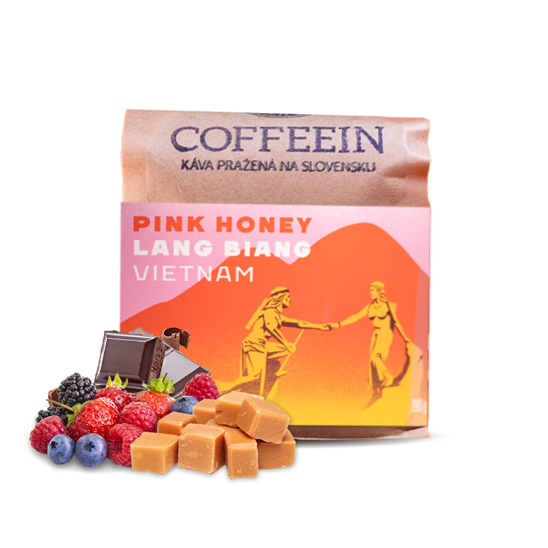 Výběrová káva Coffeein Vietnam LANG BIANG - pink honey