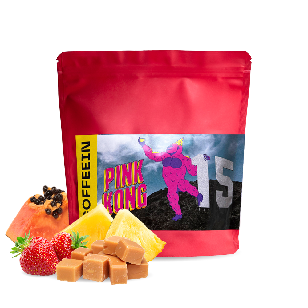Výběrová káva Coffeein PINK KONG blend - narozeninová edice