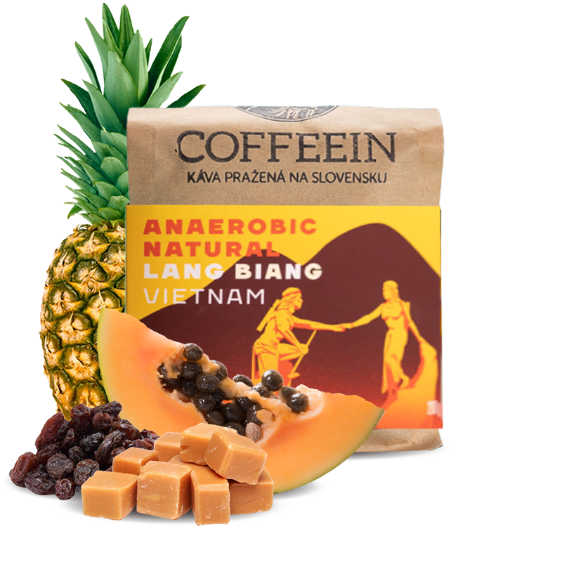 Výběrová káva Coffeein Vietnam LANG BIANG - anaerobic natural