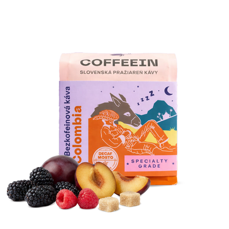 Výběrová káva Coffeein Kolumbie NOGALES DECAF - espresso - bezkofeinová