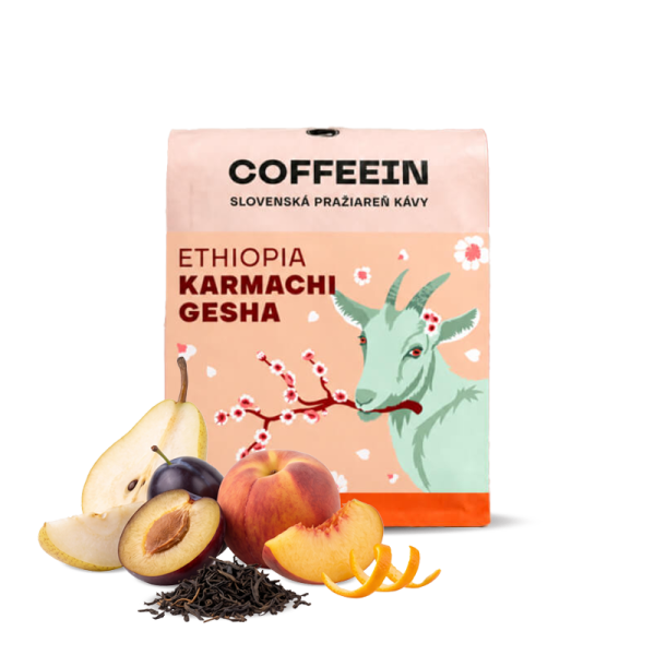 Výběrová káva Coffeein Etiopie KARMACHI – gesha