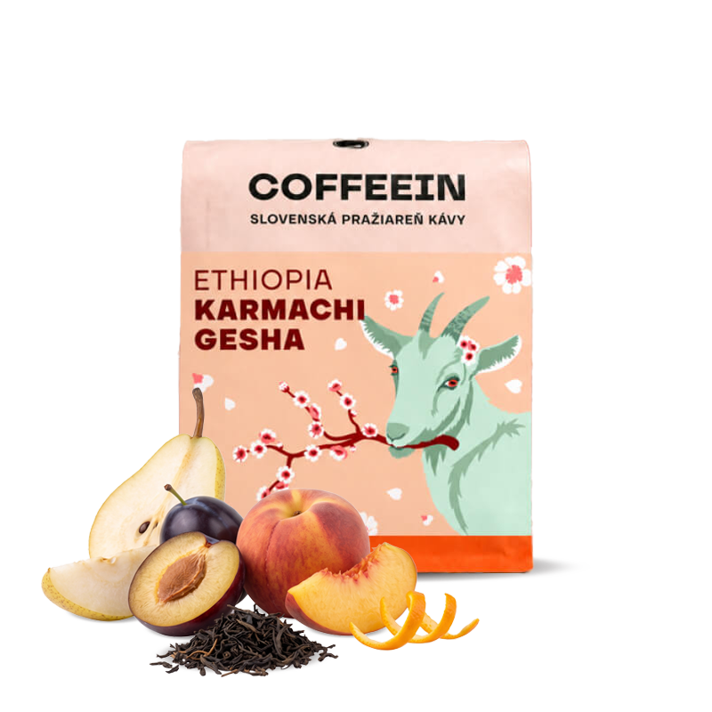 Výběrová káva Coffeein Etiopie KARMACHI – gesha