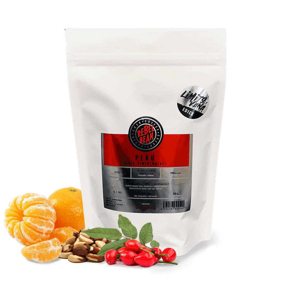 Výběrová káva Rebelbean Peru ELVIS TINEO RAFAEL - extended fermentation